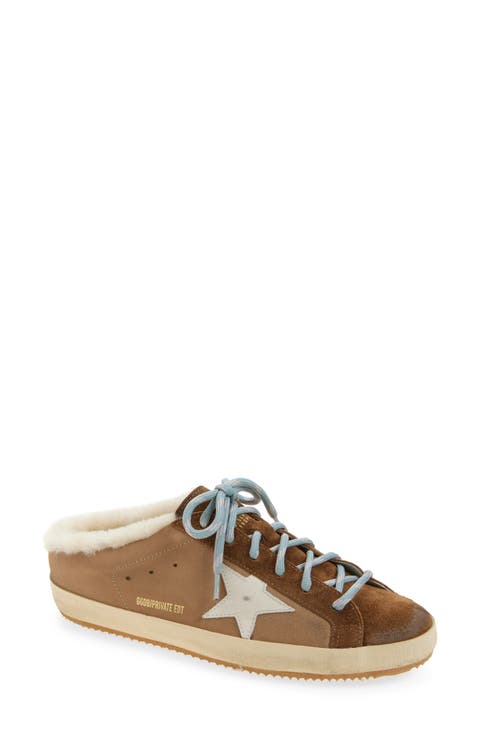 Super-Star Faux Shearling Lined Mule Sneaker (Women) (Nordstrom Exclusive)