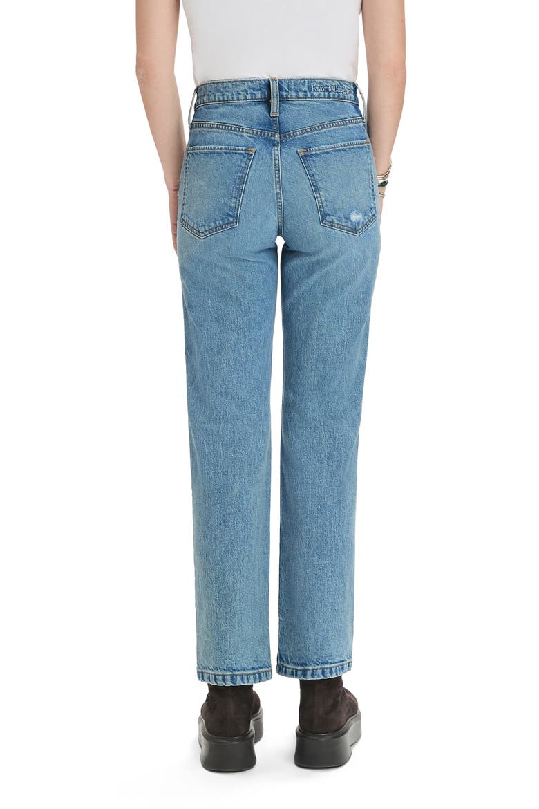 The Morgan Shortie High Waist Straight Leg Jeans, Alternate, color, SANTA BARBARA