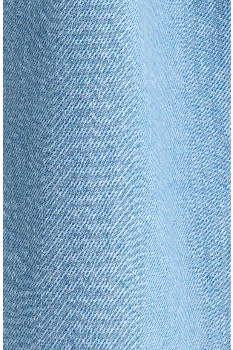 Lucas Short Sleeve Cotton Denim Button-Down Shirt, Alternate, color, LIGHT BLUE