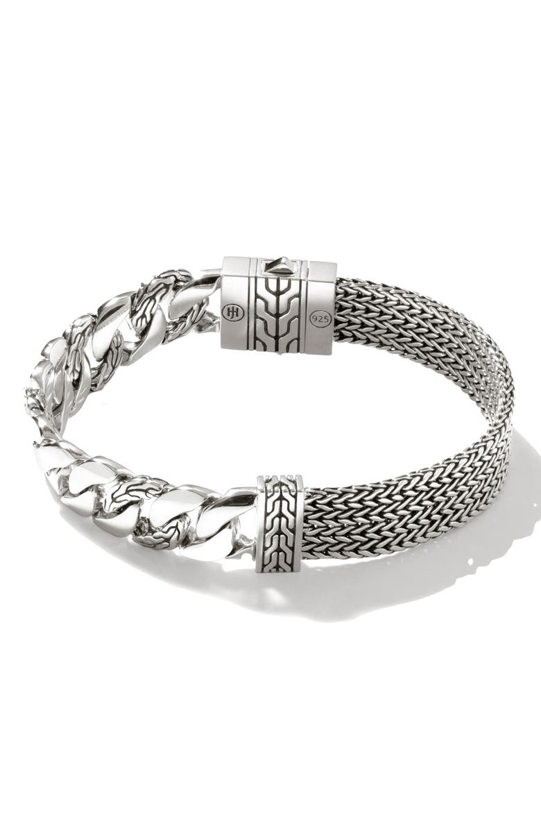 John Hardy Rata Curb Chain Bracelet, Sterling Silver, Main, color,