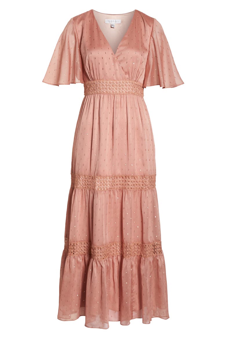 Georgie Tiered Maxi Dress, Alternate, color, BLUSH