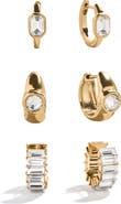 BaubleBar Tyra Set of 3 Waterproof Earrings