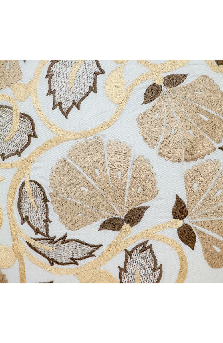 PARKLAND COLLECTION Cassidy Embroidered Throw Pillow, Alternate, color, White