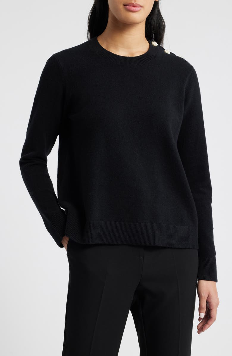 Masai Copenhagen Filiziana Button Shoulder Sweater, Main, color, 