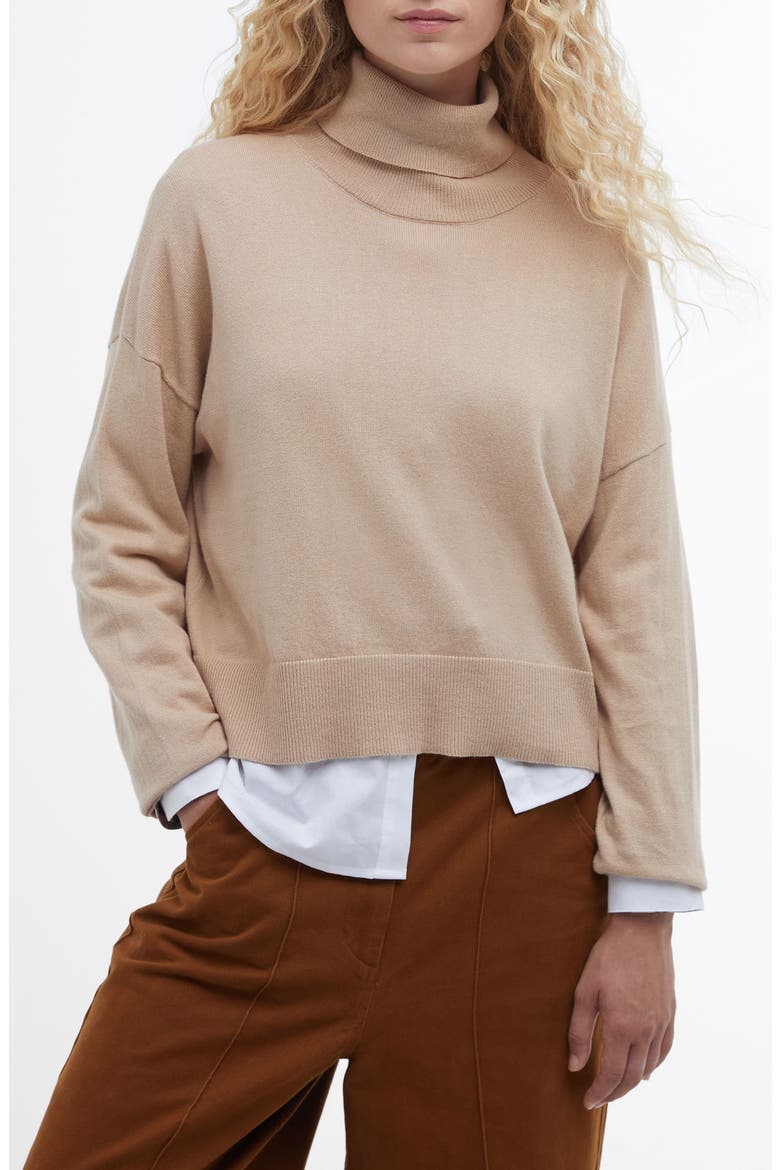 Shelby Knit Turtleneck Sweater, Main, color, CAMEL
