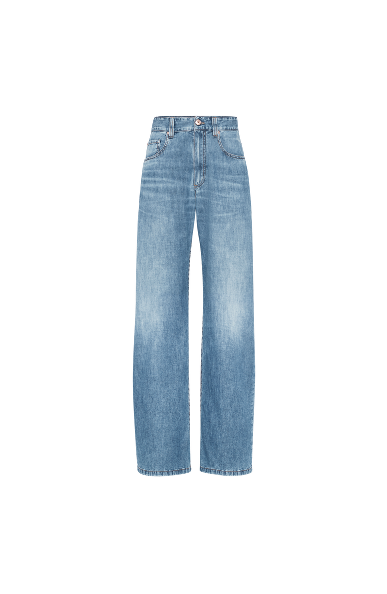 Brunello Cucinelli Contemporary Loose trousers, Main, color, Medium Denim