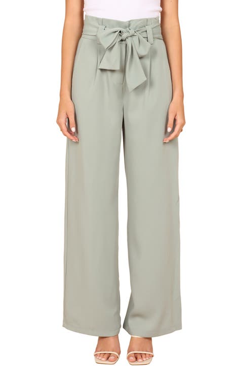 Kieran Tie Waist Wide Leg Pants