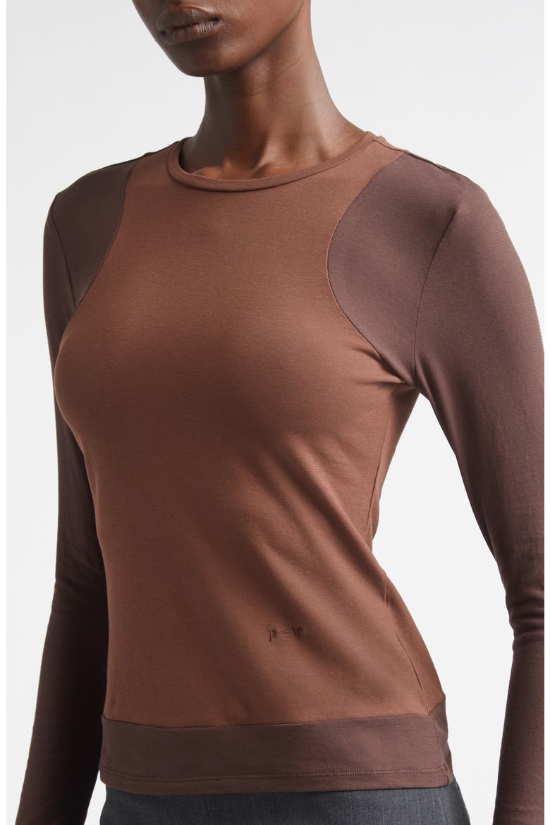 Sombrita Colorblock Organic Cotton Jersey T-Shirt, Alternate, color, BROWN