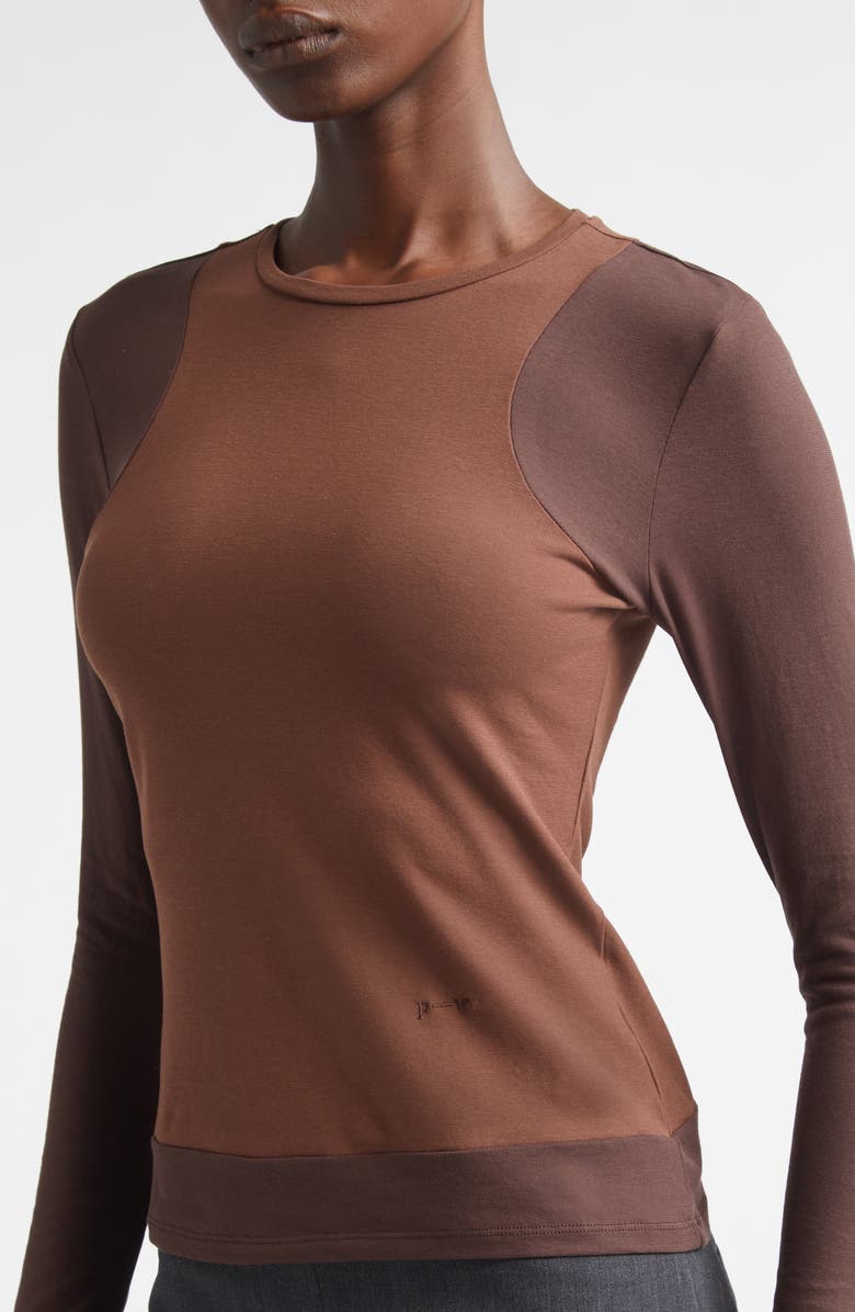Paloma Wool Sombrita Colorblock Organic Cotton Jersey T-Shirt, Alternate, color, Brown