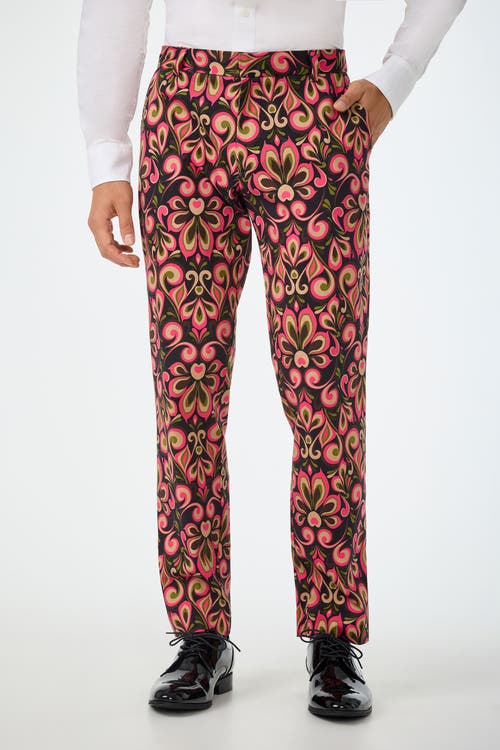 MR TURK Clyde Slim Fit Printed Trouser in Multi  product