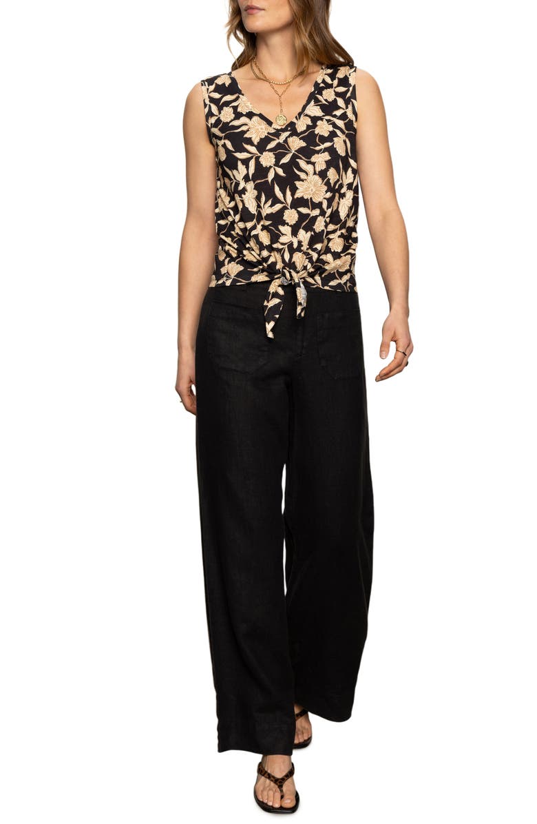 Sanctuary Floral Print Cotton Blend Tank, Alternate, color, Bandana Print