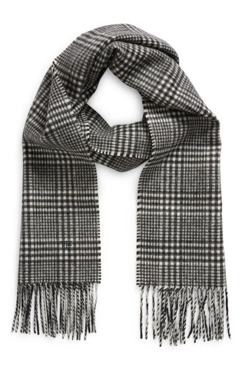 【関税＆送料込み】Tom Ford Scarves TOM FORD MENS $1295 BROWN / SILVER 100% SILK SCARF 100