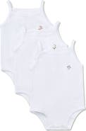 MiniMoi 3 Pair Floral Embroidered Bodysuits