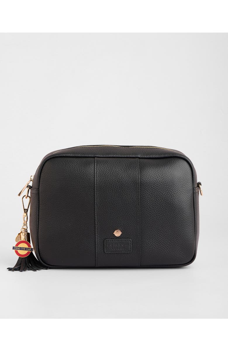 Pom Pom London City Plus Crossbody Bag, Main, color, Northern Black