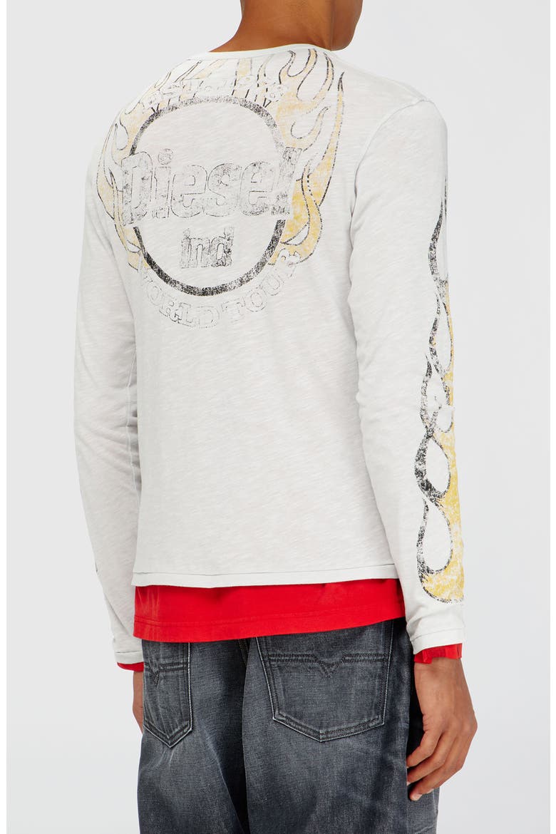 Graphic Slub Long Sleeve T-Shirt, Alternate, color, IVORY
