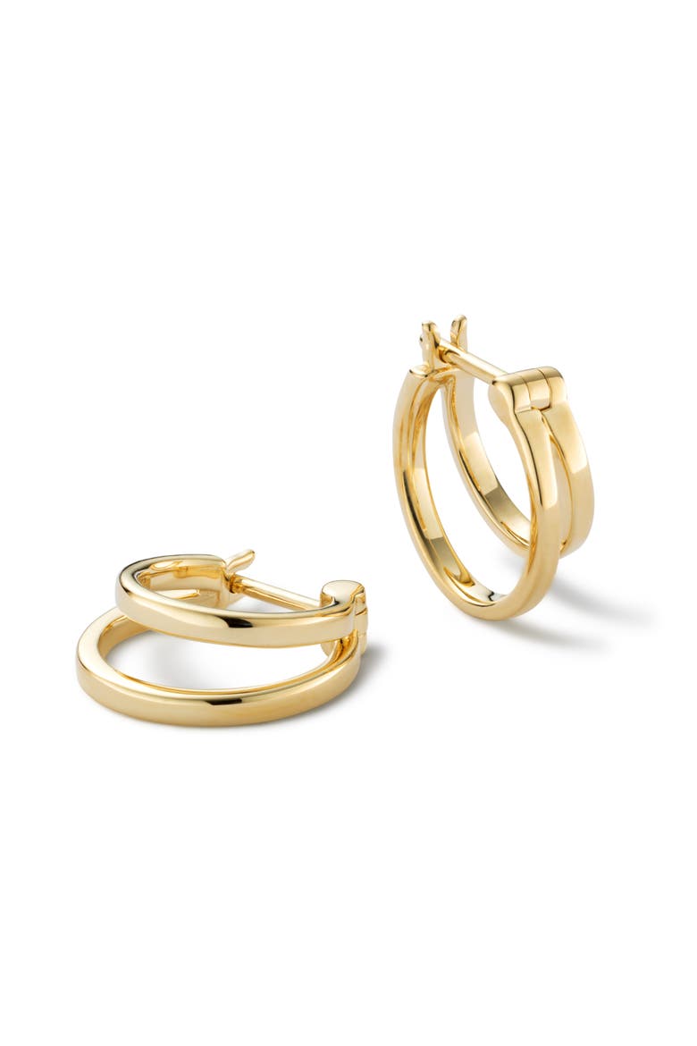 Double Hoop Earrings - Gold Double Hoops, Main, color, Gold