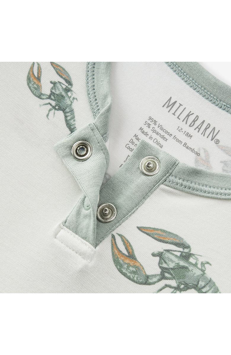 Milkbarn Luxe Stretch Shortall, Alternate, color, Mint Lobster