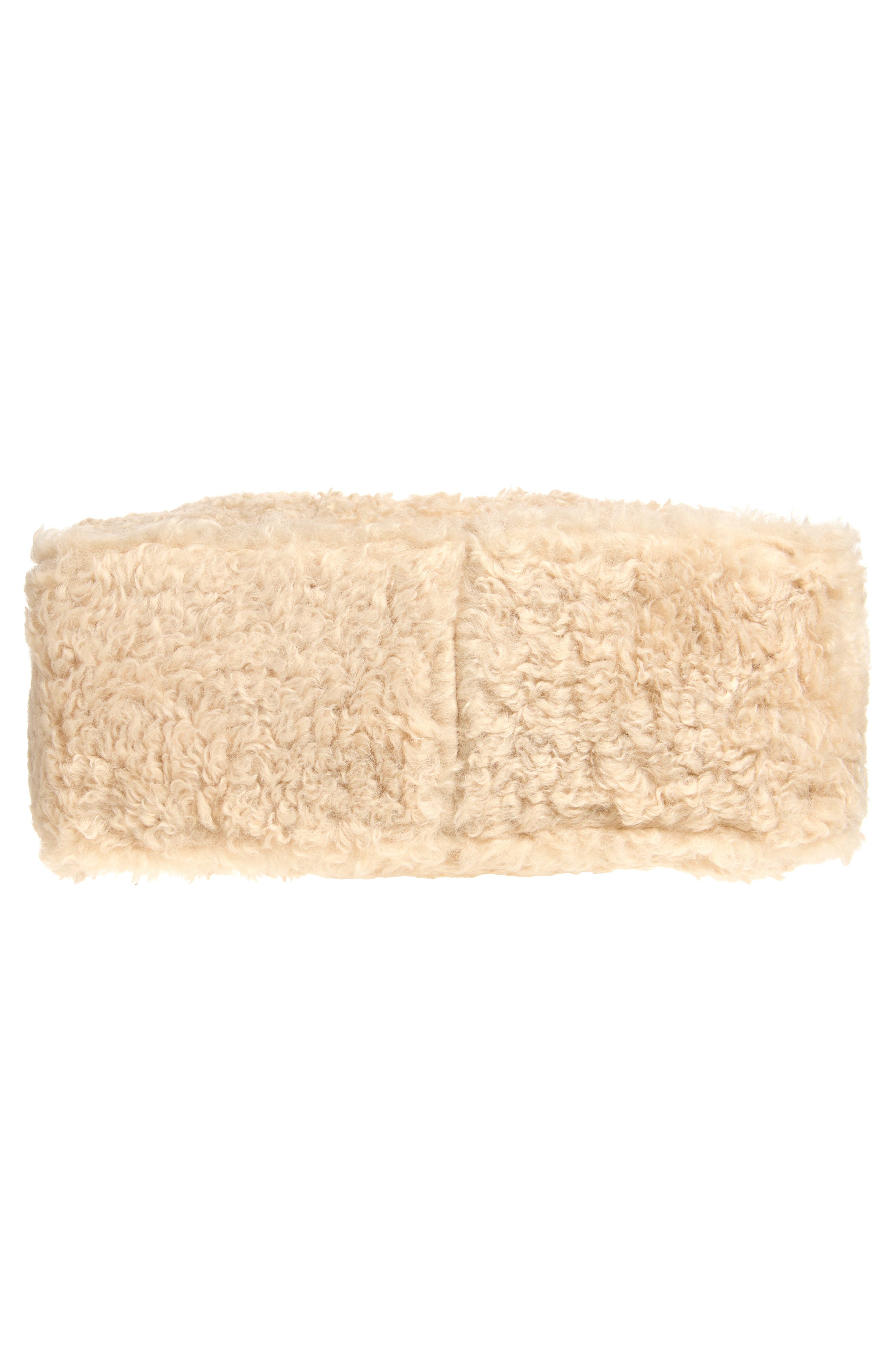 Faux Shearling Tote Bag, Alternate, color, OAT