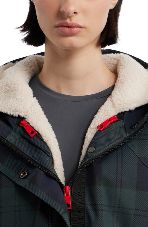 Hunter Fountain 3-in-1 Water Repellent Faux Shearling Lined Parka In Brown