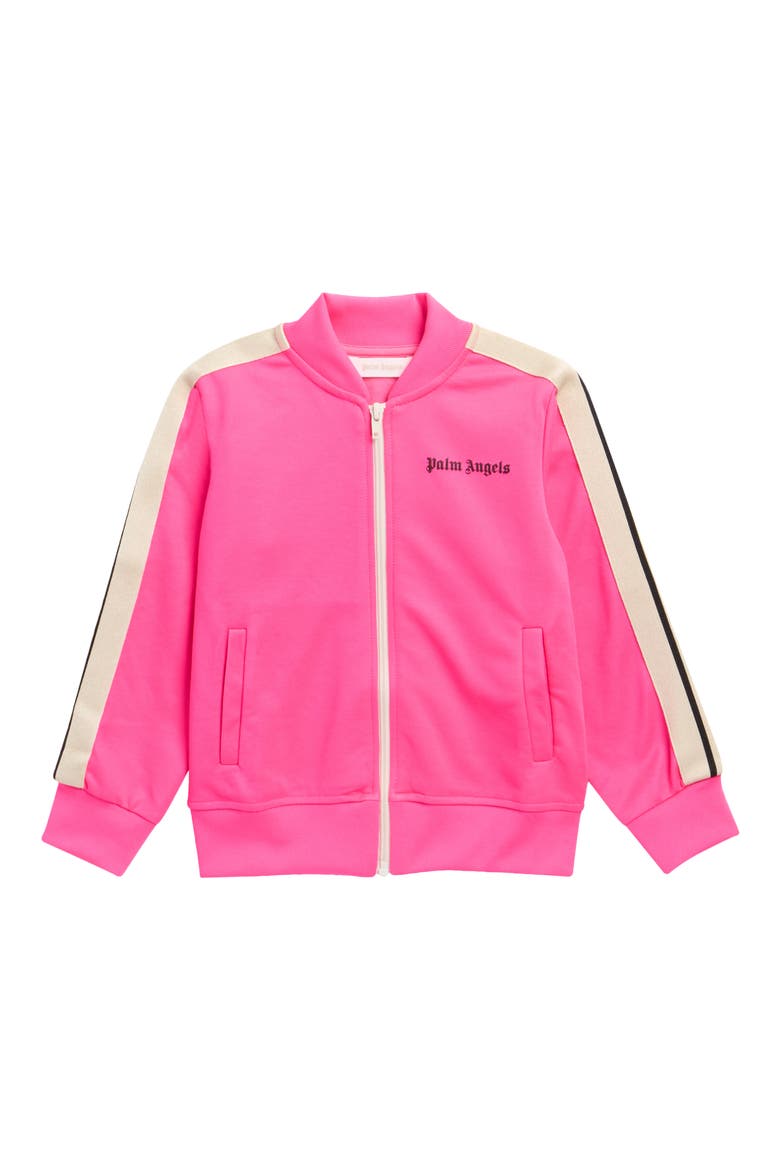 Kids' Track Jacket, Main, color, FUCHSIA FLUO BLACK