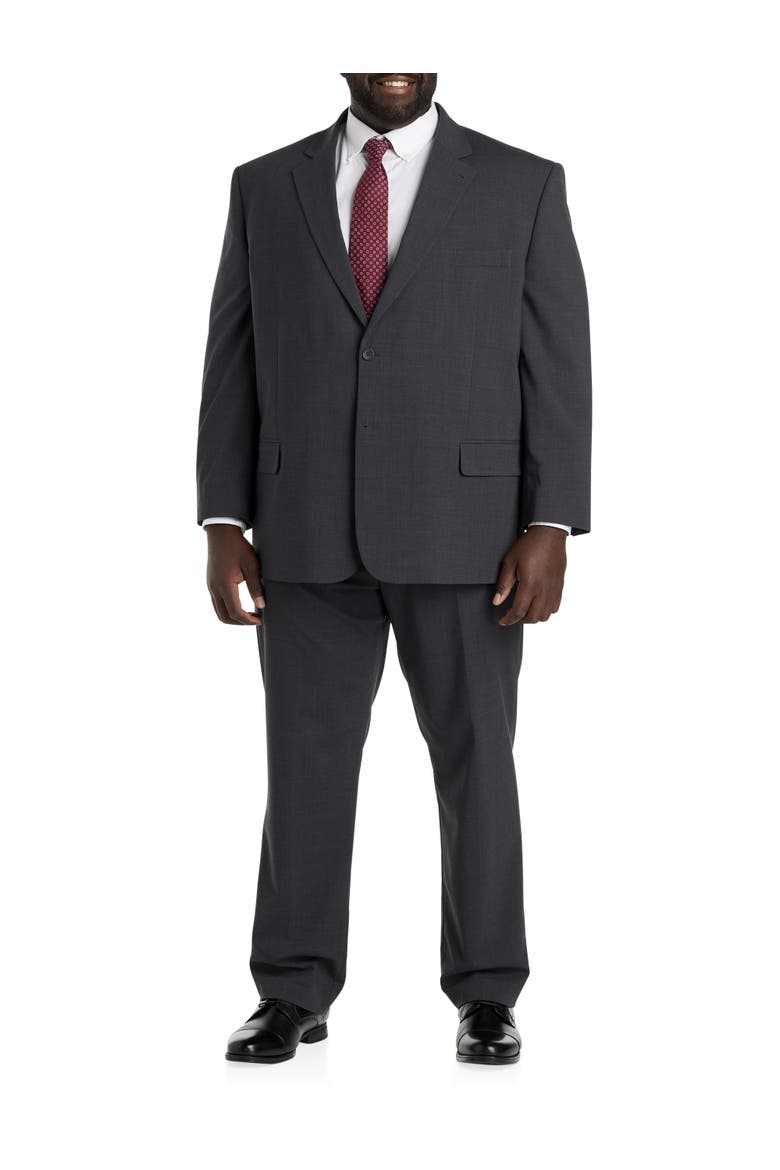 Big & Tall Perfect Fit Jacket-Relaxer Suit Jacket, Alternate, color, CHARCOAL
