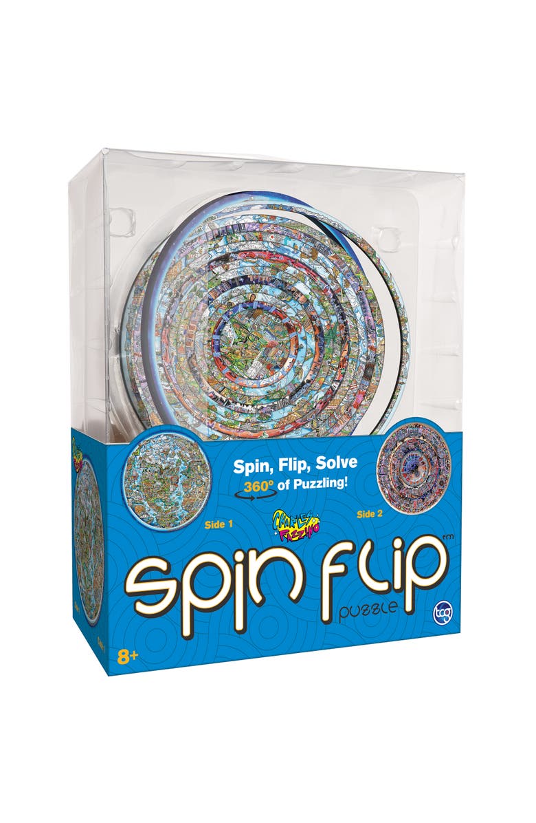 Spin Flip Charles Fazzino 2In1 Doublesided Puzzle, Main, color, Multicolored
