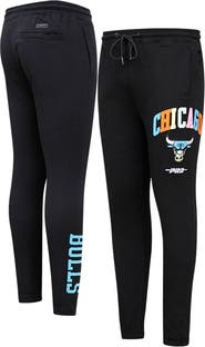 PRO STANDARD Men's Pro Standard Black Chicago Bulls Washed Neon Sweatpants