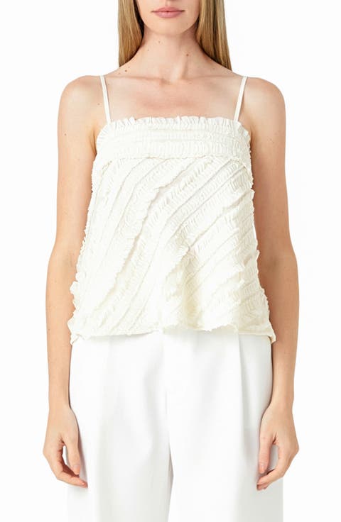 Ruffle Sleeveless Top