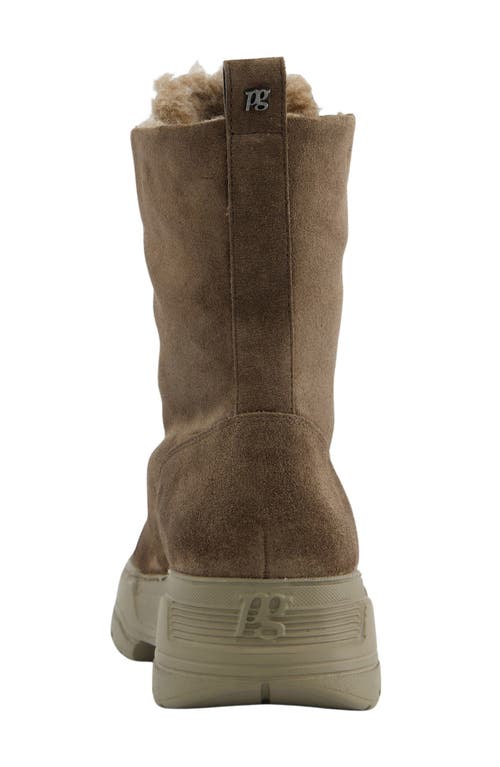 Paul Green Cameo Faux Fur Bootie In Brown