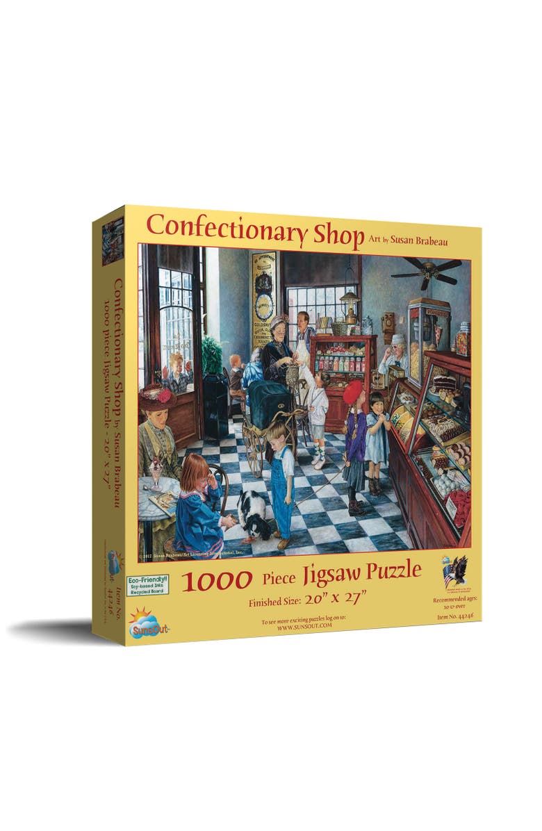 Sunsout Confectionary Shop 1000 piece Jigsaw Puzzle for Adults, Main, color, Multicolor