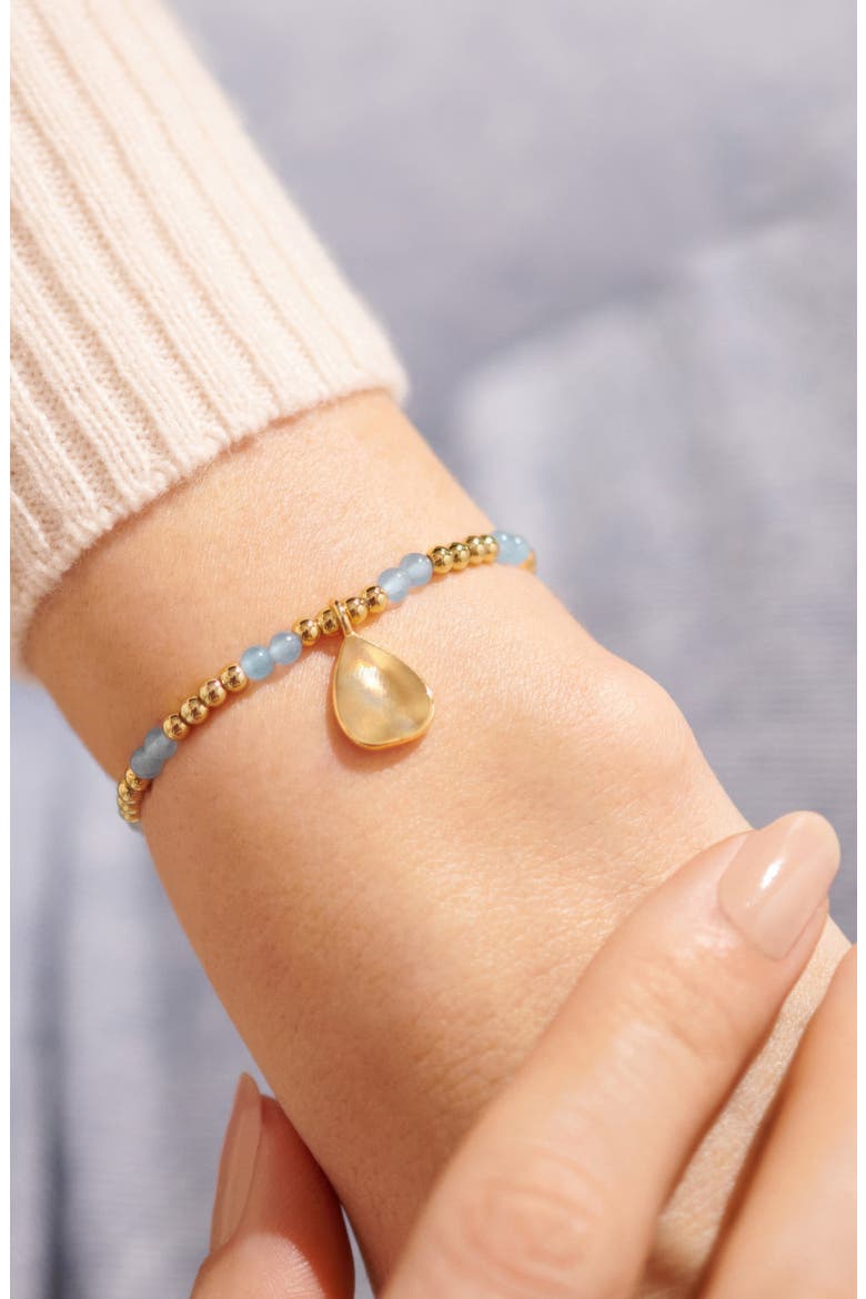 Birthstone A Little Bracelet in Gold-Tone Plating, Alternate, color, March