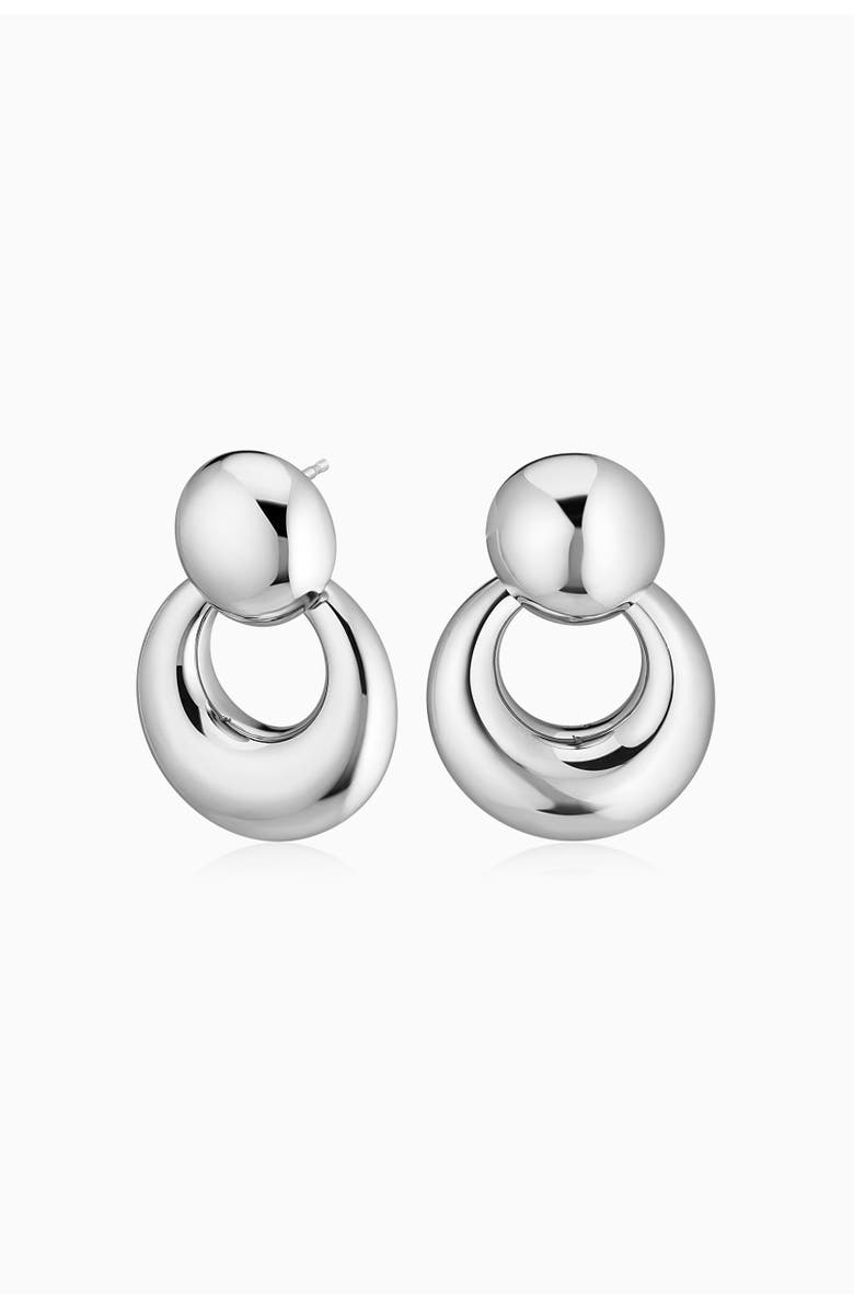 Oradina Sterling Silver In My Orbit Drop Earrings, Main, color, Silver
