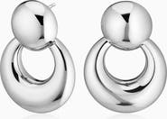 Oradina Sterling Silver In My Orbit Drop Earrings