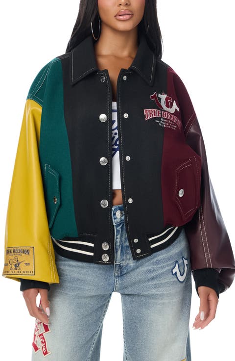 Oversize Varsity Bomber Jacket