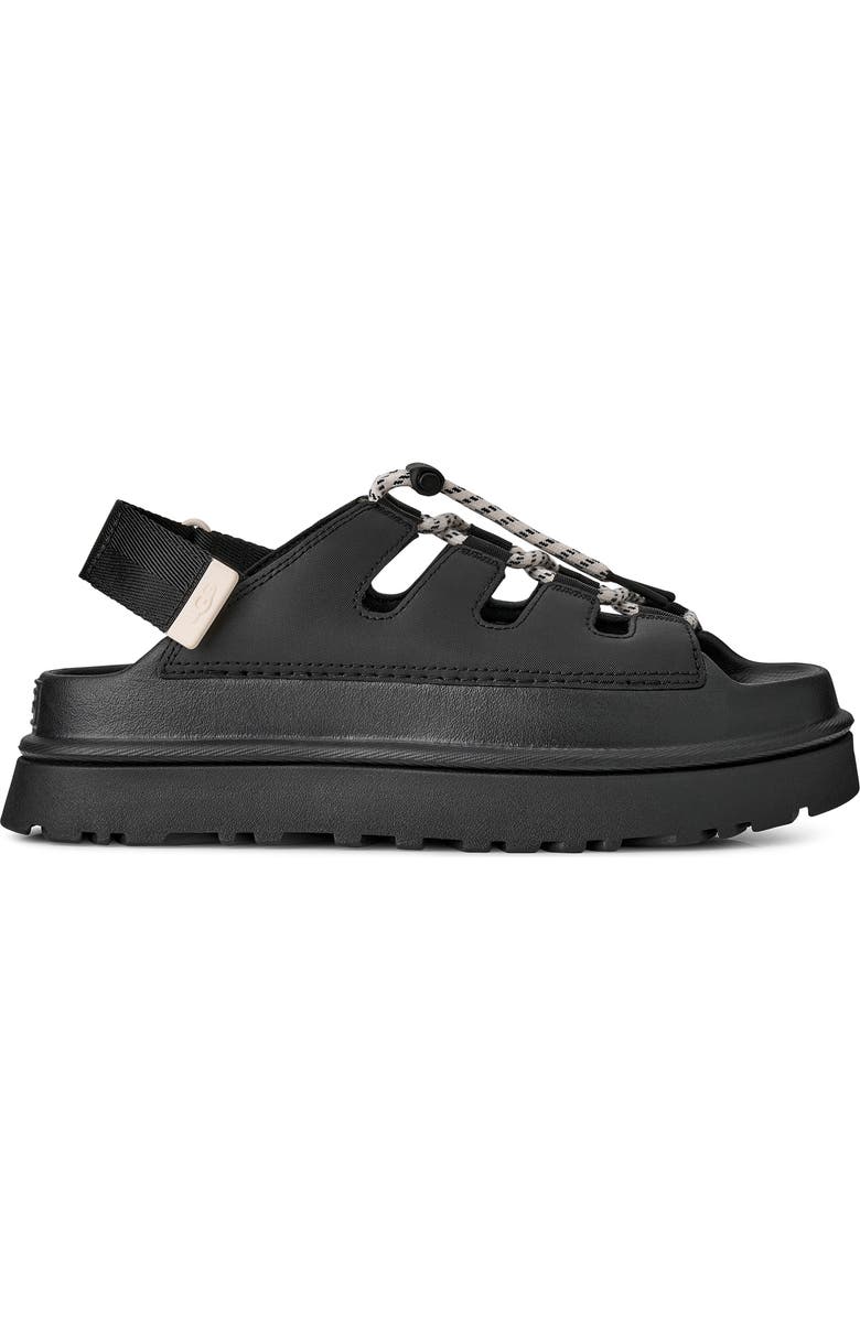 UGG<sup>®</sup> GoldenGlow Sandal, Alternate, color, Black