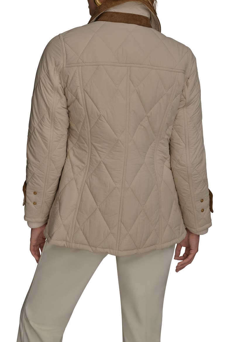 Water Resistant Quilted Barn Jacket, Alternate, color, STONEY BEIGE
