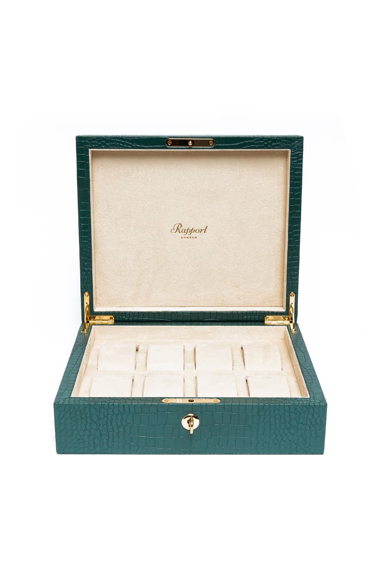 Rapport London BROMPTON EIGHT WATCH BOX, Main, color, Green
