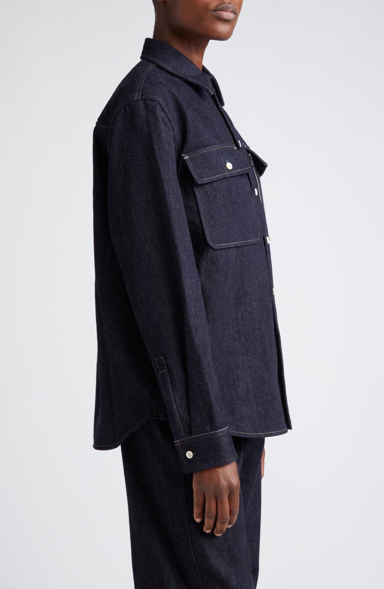 Jil Sander Oversize Denim Workwear Shirt, Alternate, color, 