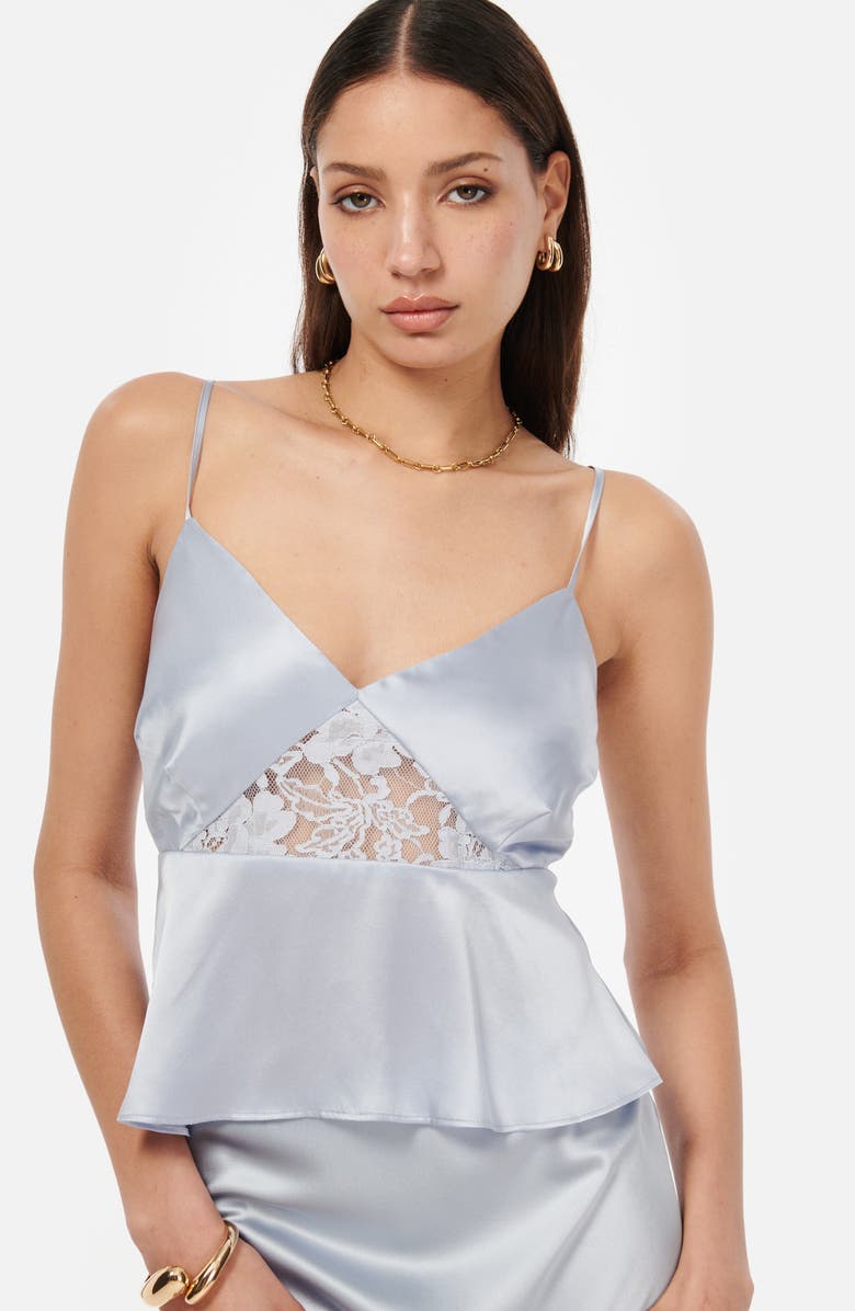 CAMI NYC Adelaide Silk Peplum Camisole, Alternate, color,