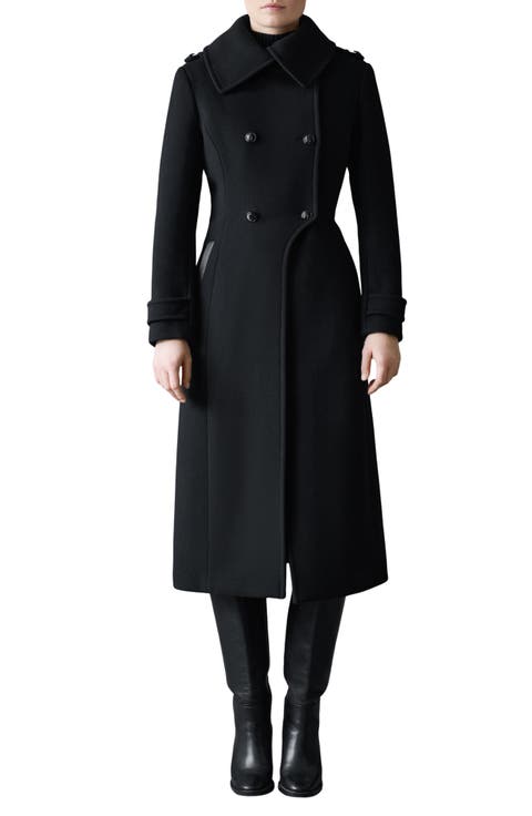 Elodie-R Double Breasted Wool Blend Coat