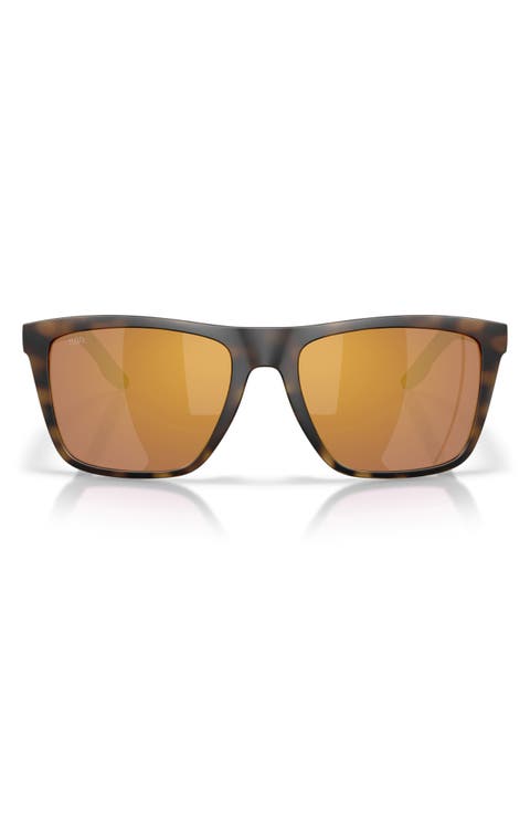 Mainsail XL 59mm Mirrored Polarized Square Sunglasses