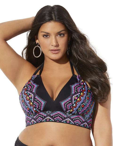 Loop Strap Halter Bikini Top