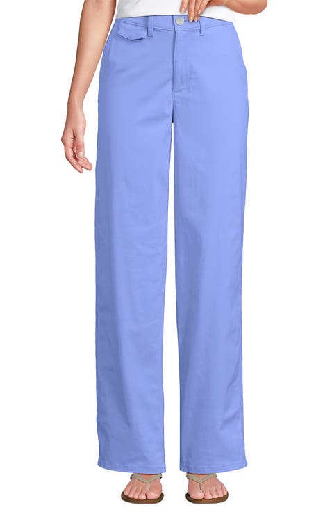 Chino High Rise Rail Straight Leg Pants