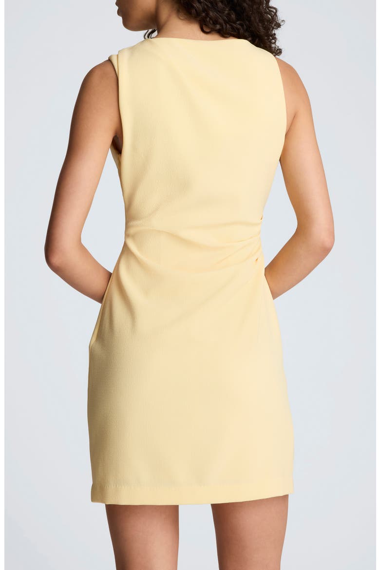 Ruched Sleeveless Minidress, Alternate, color, PASTEL YELLOW