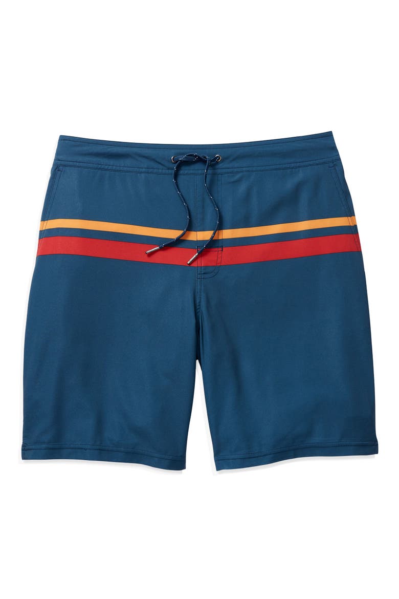 The Ozone Swim Trunks, Alternate, color, RED COMP STRIPE