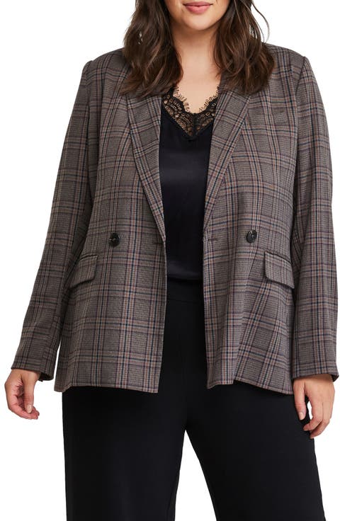 Lilibet Check Blazer (Plus)
