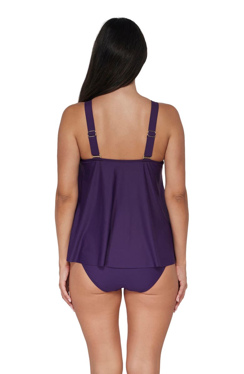 Sunsets Escape Sadie Tankini Swimsuit Top, Alternate, color, Paradise Plum