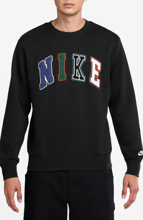 Sportswear Club Appliqué Fleece Crewneck Sweatshirt