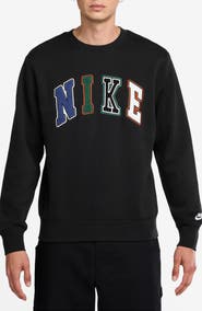 Nike Sportswear Club Appliqué Fleece Crewneck Sweatshirt