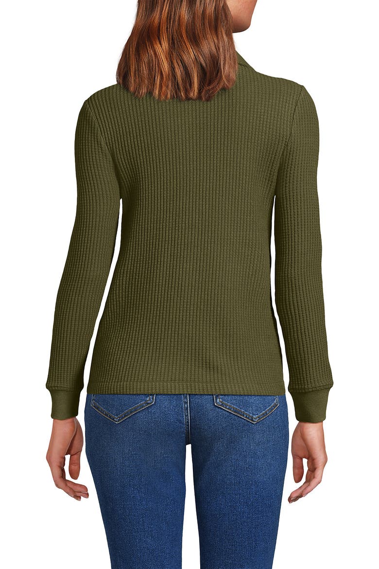 Waffle Relaxed Long Sleeve Shirt Jacket, Alternate, color, Olive Drab